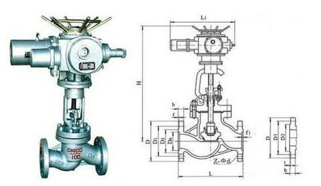 J941H电动截止阀结构图